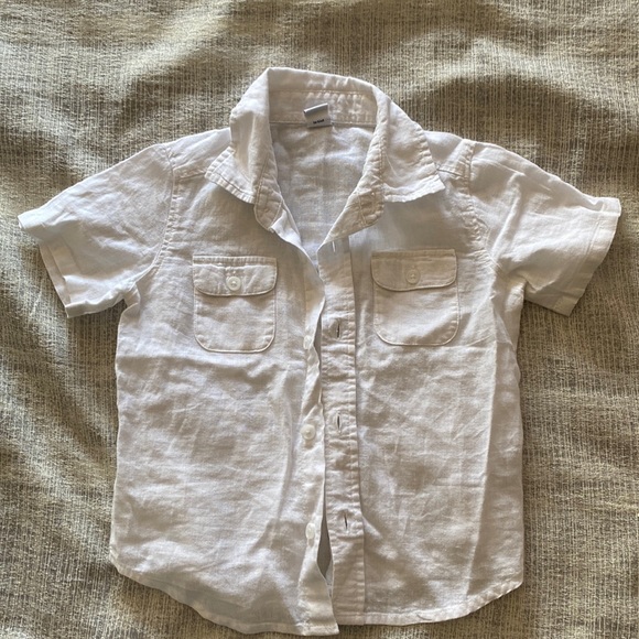 🧸Old Navy White Button Down Shirt - Picture 1 of 6